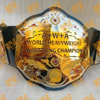 A+W+A AWA World Heavyweight Wrestling Championship Title Belt