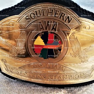 AWA Sothern Tag Team Heavyweight Wrestling Championship Title Belt